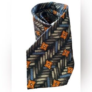 Men's OMAGGIO by Robert Talbott Tie, One Size, Black & Blue